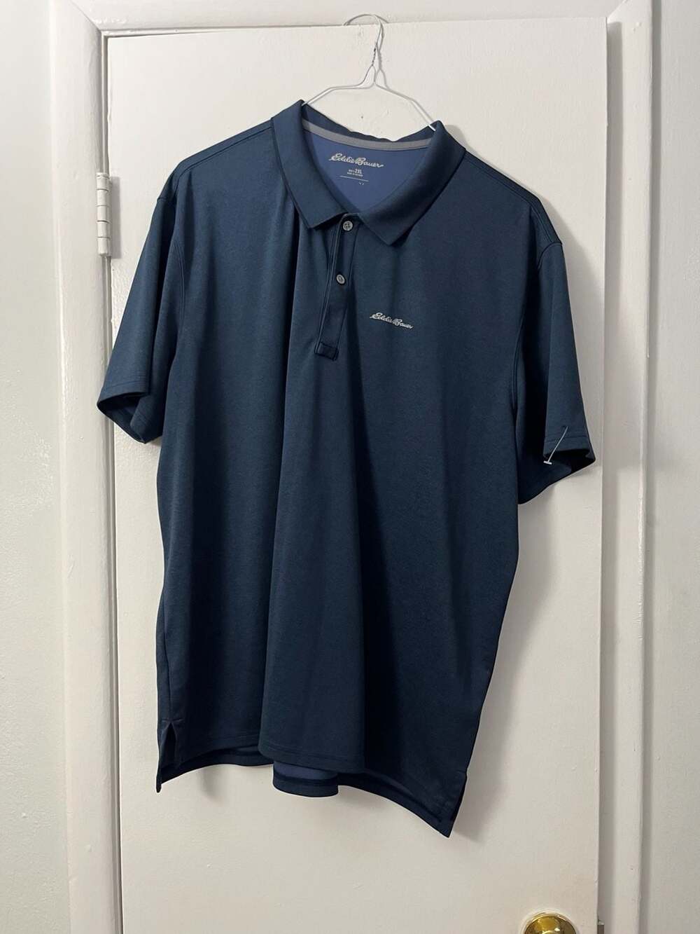 Eddie Bauer Men's 2XL Navy Blue Active Golf Short Sleeve Polo Shirt